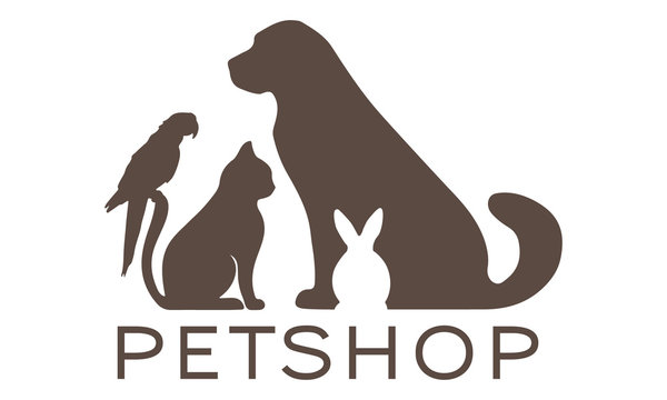 Pet Veterinary Dog Cat Rabbit Hund Katze Haustier Logo