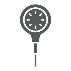 Scuba diving gauge glyph icon, diving and underwater, measure sign vector graphics, a solid pattern on a white background, eps 10.