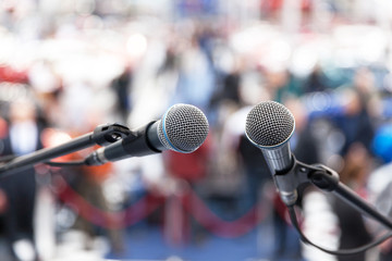 News conference. Public relations - PR.