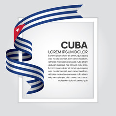 Cuba flag background