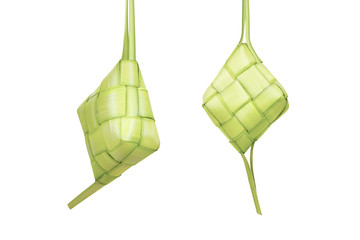 Rice dumpling or ketupat is traditional food for festive season