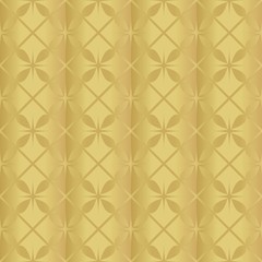 Fototapeta premium Gold background with seamless pattern, suitable as wrapping paper.Gold paper with seamless abstract pattern. Imitation of gold.