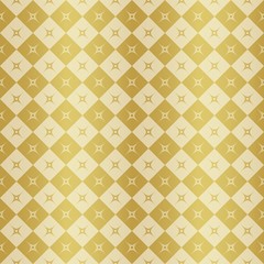 Gold background with seamless pattern, suitable as wrapping paper.Gold paper with seamless abstract pattern. Imitation of gold. - obrazy, fototapety, plakaty