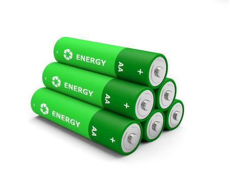 piles recyclable batteries rechargeable AA 3D