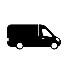 cargo bus. cargo taxi icon. modern flat design