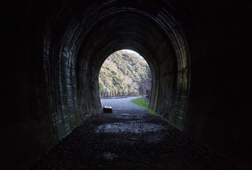 Light at the end of the tunnel in Hyogo, Japan