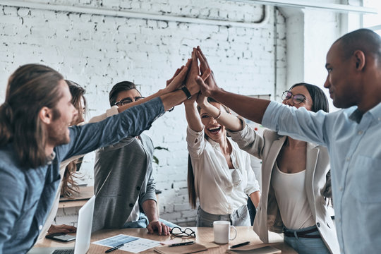 High-five for success! 