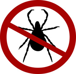 Beware of Ticks Symbol