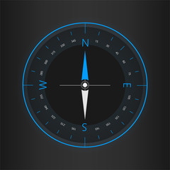 Compass digital HUD navigate © trgrowth