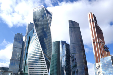 Fototapeta premium Skyscrapers of Moscow business city