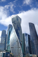 Fototapeta na wymiar Skyscrapers of Moscow business city