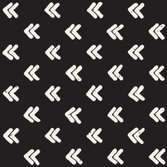 Simple ink geometric pattern. Monochrome black and white strokes background. Hand drawn ink texture for your design