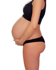 Profile of a pregnancy woman