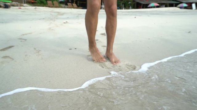Feet Run From Damage of Flooding Water