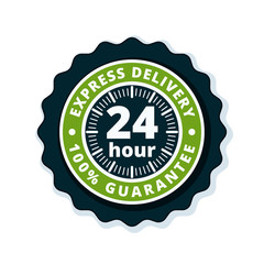 Fototapeta premium 24 Hour Express Delivery illustration