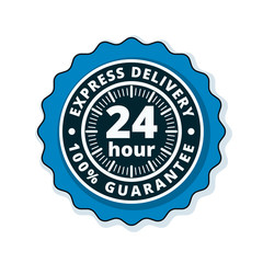 Fototapeta premium 24 Hour Express Delivery illustration