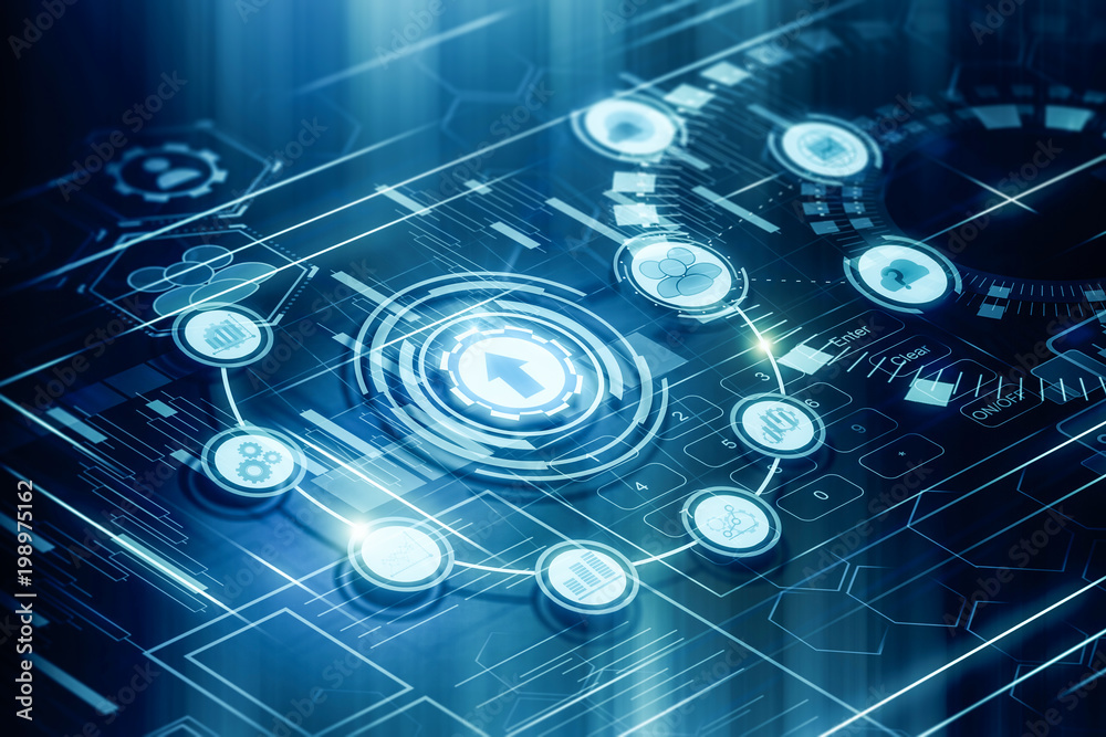 Poster abstract business interface backdrop