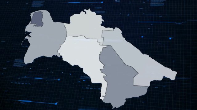 Turkmenistan Network Map