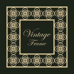 Vintage ornamental frame