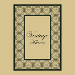 Vintage ornamental frame