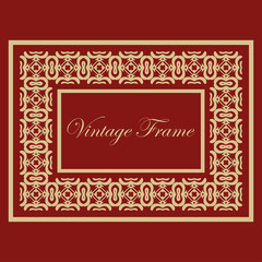 Vintage ornamental frame