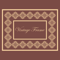 Vintage ornamental frame