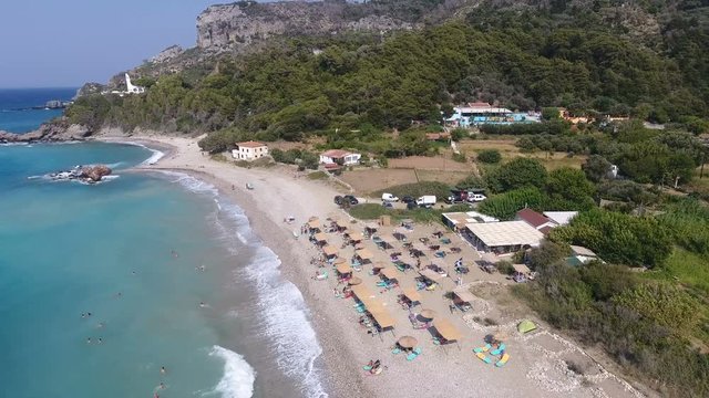 Potami Beach of Samos Island in Greece