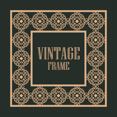 Vintage ornamental frame