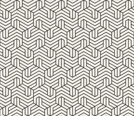 Vector seamless pattern. Modern stylish abstract texture. Repeating geometric tiles