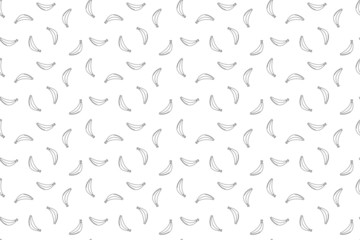 Vector banana pattern. Banana seamless background