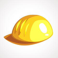 Cartoon yellow miner s helmet