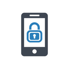 Fototapeta premium Mobile Lock Icon