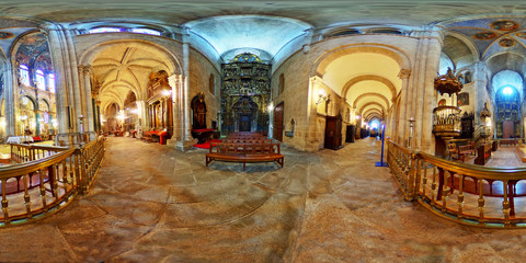 Fototapeta na wymiar Ambulatory of the cathedral of Santa Maria of Lugo. Gallicia. Spain.