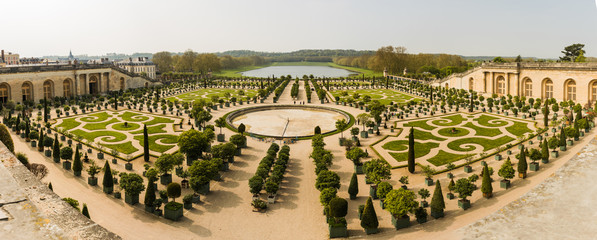 panorama fish eye, gardens of versailles