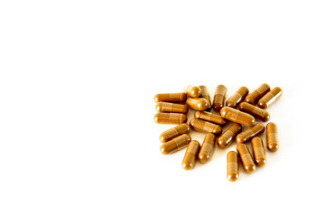 Herbal medicine, the background is white