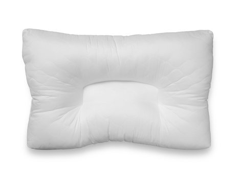 White pillow isolated on white