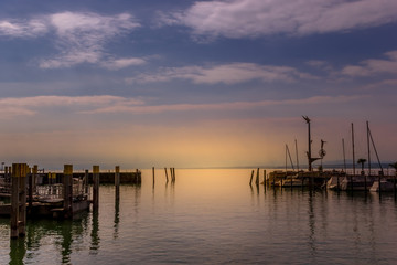 Fototapeta na wymiar Sunset Lake Constance