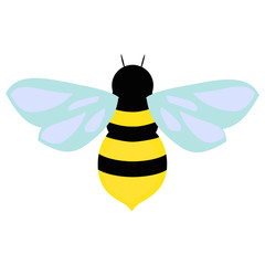 Bee illustration.Vector