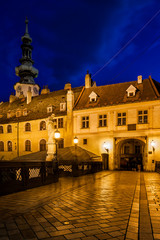 Fototapeta na wymiar Old Town of Bratislava at Night
