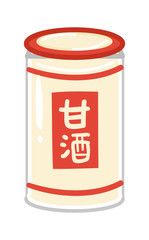甘酒のイラスト素材