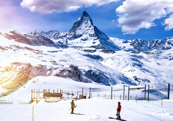 Matterhorn, Gornergrat, Zermatt, Schweiz 