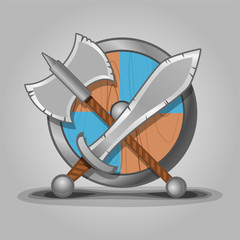 Vector medieval weapons illustration