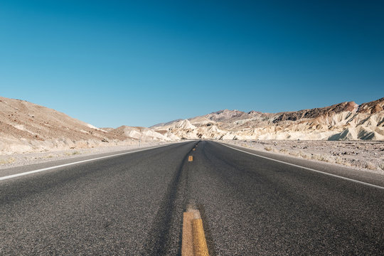 Highway in Death Valley National Park, California
