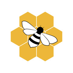 Bee illustration.Vector
