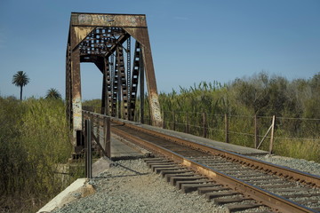 Old railway bridge in Ventura, California