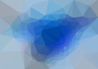 Abstract light blue polygonal texture background. Geometric pattern for graphic design. Can be used as gradient or wallpaper. 
