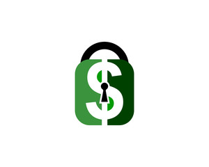 dollar padlock logo