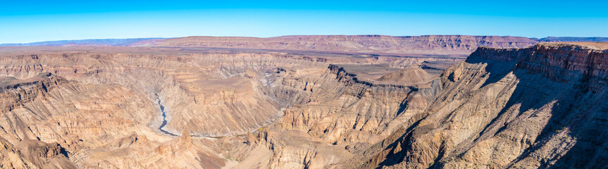 Fototapeta na wymiar Panorama des Fish River Canyon, Ai-Ais Richtersveld Transfrontier Park, Namibia
