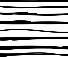 Black and white simple background with handpainted lines and stripes. Striped texture. Stylish design
