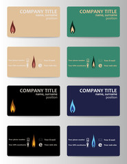 Business card template, background pattern vector design editable